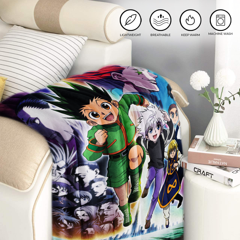  Hunter x Hunter Gon Freecss & Killua Throw Blanket 45